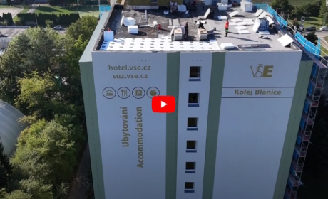 Insulation of the Blanice dormitory, video